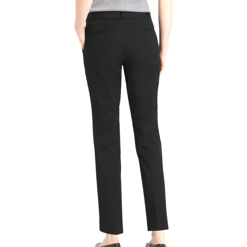 BANANA REPUBLIC Ryan Slim Straight-Fit Pants, Black, Size 8 - Picture 2 of 14